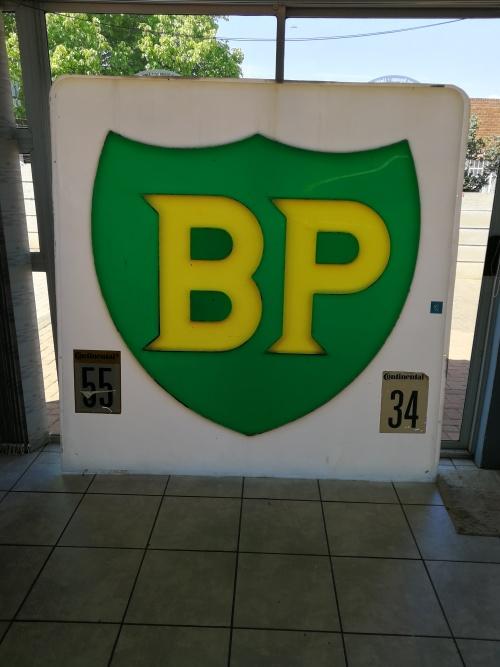 Signage - Massive Original 80's BP Gas Station Sign!!! 2m x 2m, Bubble