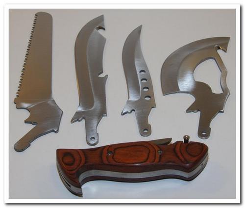 Hunting knife set lockable