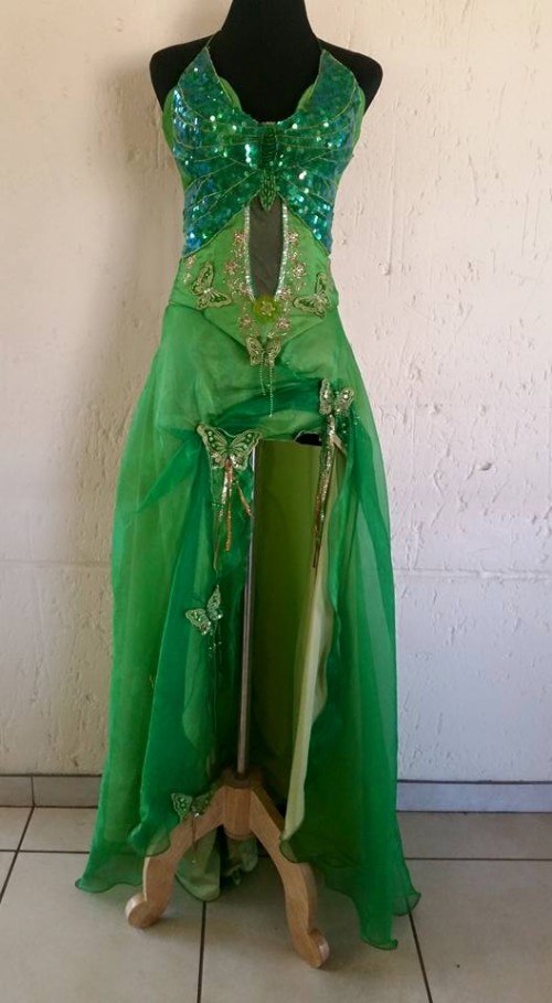 Formal Dresses - Green Butterfly Inspired Dress was sold for R600.00 on ...