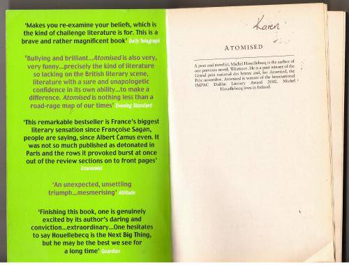 General Fiction Atomised Michel Houellebecq Was