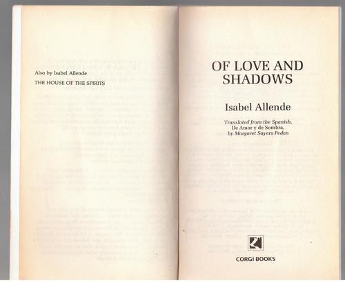 of love and shadows allende of love and shadows allende
