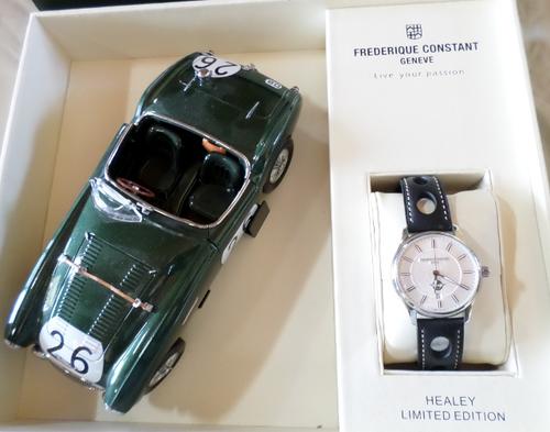 Display box with Austin Healey Model car