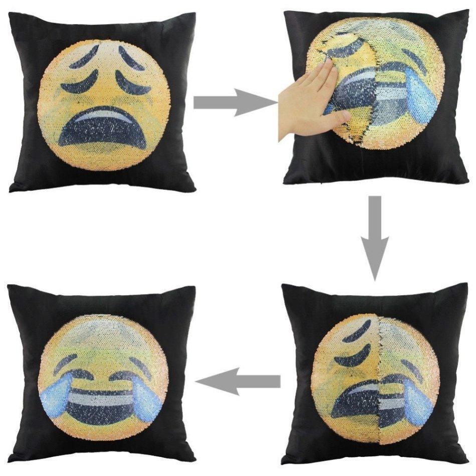 Changing emoji hot sale pillow