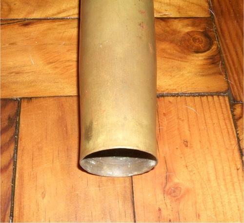 brass shell solid metal exterior interior heavy 600g 500g 700g 650g 750g bofor bofors aa artillery war warfare world 2 II campaign south africa suid afrika zuid sandf saps air force airforce af ysterplaat odd unusual military weapon bullet case cone primer fuse removed live deactivated ammunition cannon strange closing soon weird cool historical vintage antique collectable collectible showcase piece