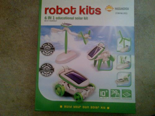 6 in 1 educational solar robot kit toys boys girls 