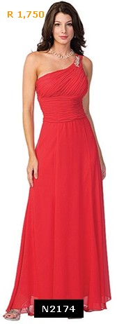 Bridesmaids' Dresses - Lovely Chiffon Bridesmaid Dress. In stock in Red ...