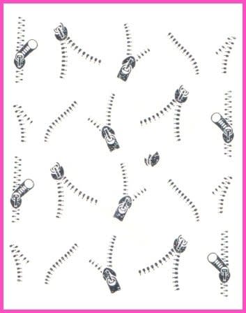 SILVER NAIL ART DECALS STICKERS