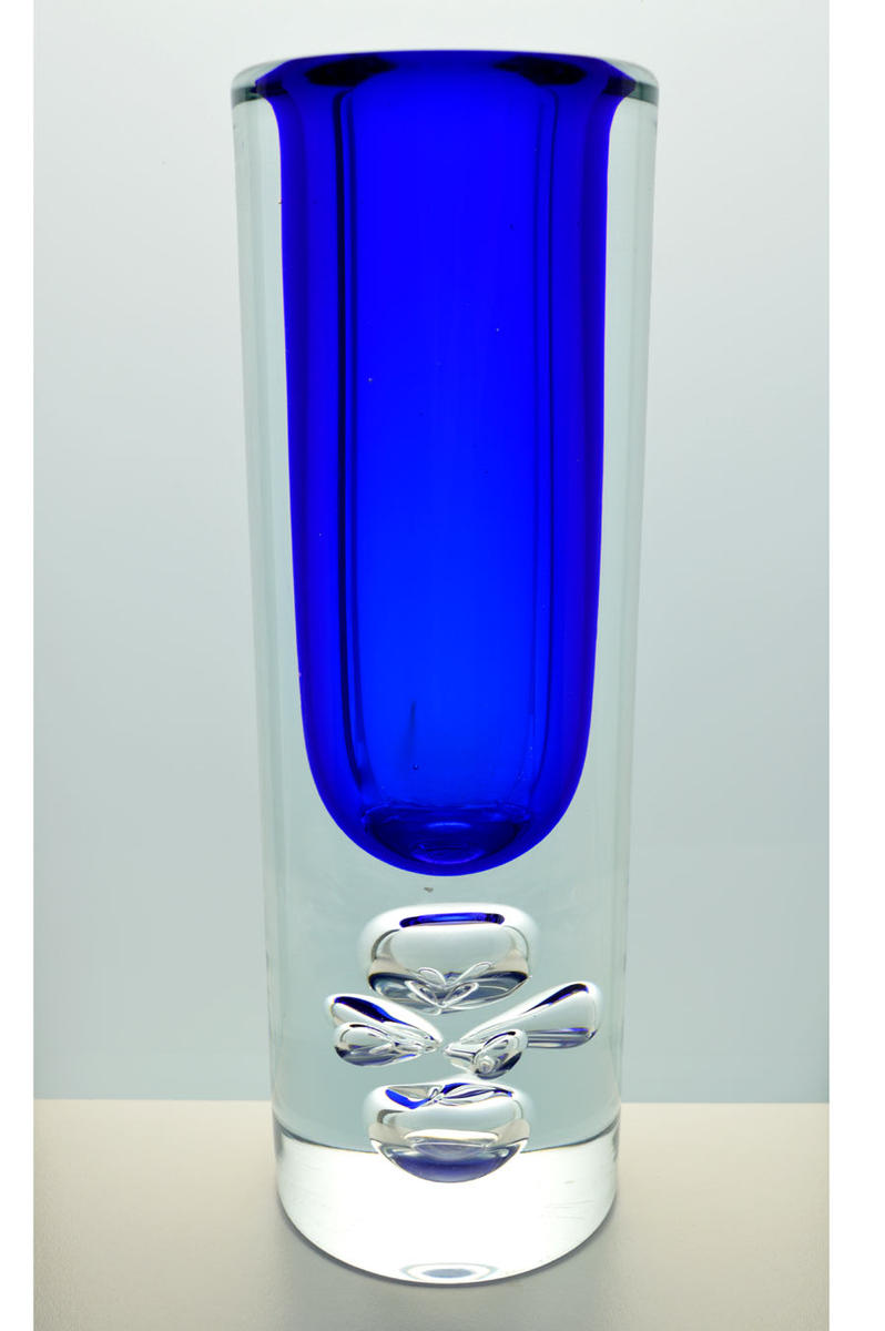 Studio Glass - * DAZZLING, TRANSPARENT & BLUE CORE HEAVY SKRDLOVICE ...