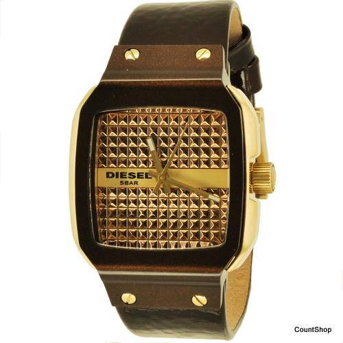 Women's Watches Diesel Women's Brown Leather Strap Watch DZ5131 NEW