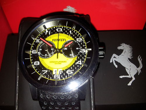 Men's Watches - **R10,000.00** FERRARI GRANTURISMO 270033669 BLACK PVD CHRONOGRAPH LIMITED ...
