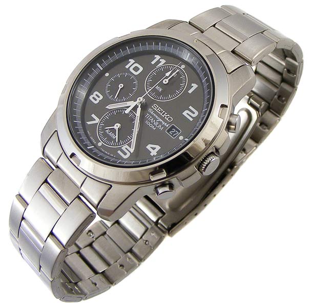 Men's Watches - SEIKO**SUPER TITANIUM**ONLY 68 GRAM CHRONOGRAPH~ALARM 100  METERS W/R was sold for R1, on 20 Jun at 20:46 by WATCHES 24 SEVEN in  Bronkhorstspruit (ID:68364644)