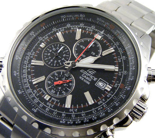 casio men's edifice elite aviator chronograph watch