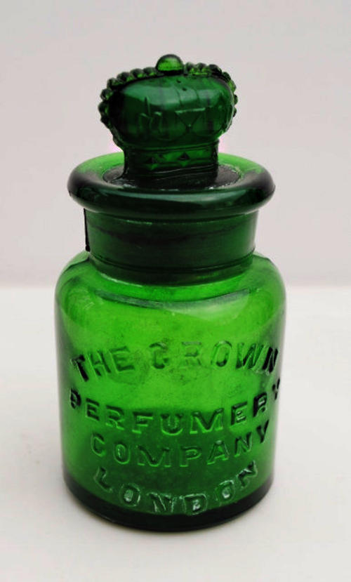 Perfume & Scent Bottles - *ANTIQUE* THE CROWN PERFUMERY LONDON GREEN ...