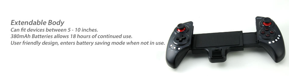 ipega PG-9023 Telescopic Bluetooth Gamepad Controller for Android Mobile Devices and PC - Body Design