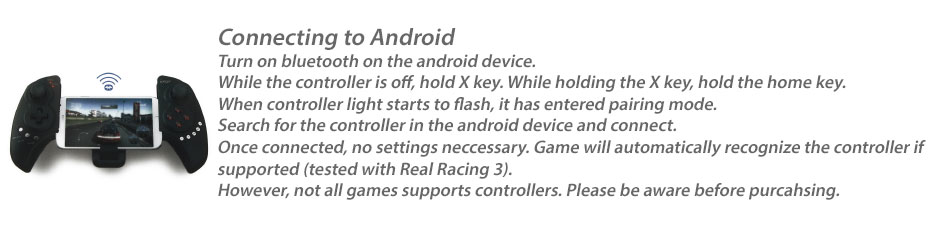 ipega PG-9023 Telescopic Bluetooth Gamepad Controller for Android Mobile Devices and PC - Connect to Android