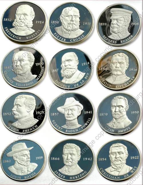 1977_Silver_12_Generals_of_the_Anglo_Boer_War_Set_Coins_ob