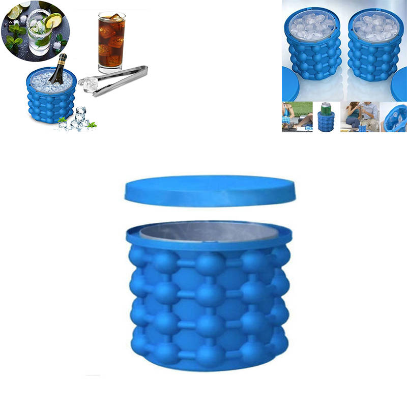 Ice Buckets Convenient, Revolutionary SpaceSaving Silicone Ice Maker