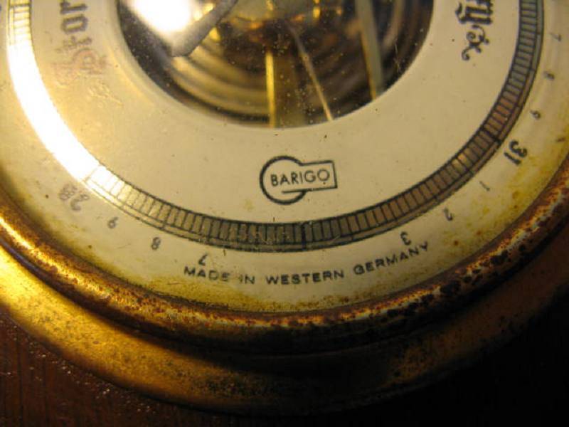 Barometers & Thermometers VINTAGE BARIGO BAROMETER, MADE IN WESTERN