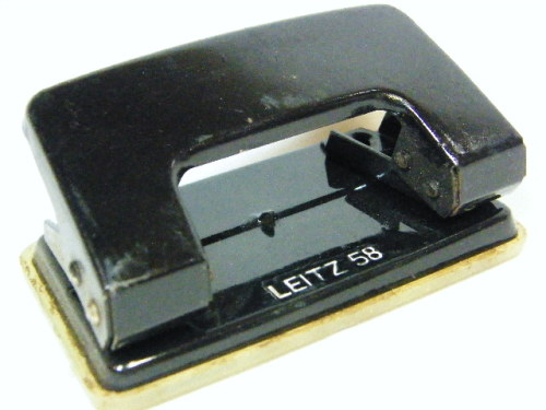 Vintage Leitz 58 2 hole paper punch - as per photo
