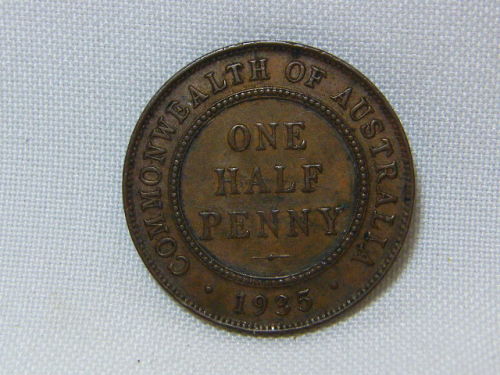 1935 Australia half penny XF