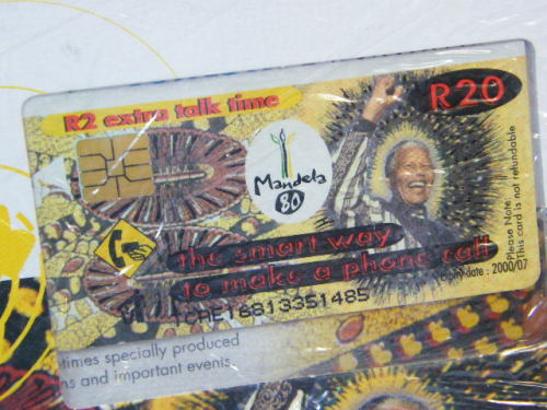 Happy Birthday Madiba phonecard sealed as issued