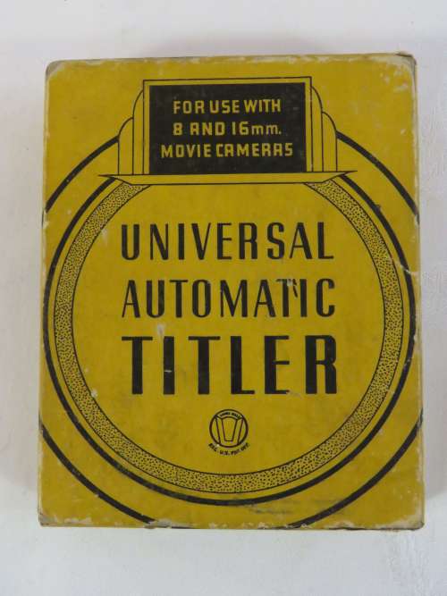 Universal Automatic Titler - for use with 8 and 16mm movie cameras - Model M-31
