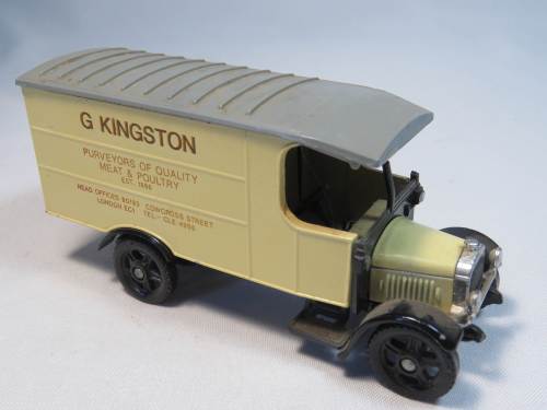 Corgi Thornycroft van with unique G Kingston advertising - See description