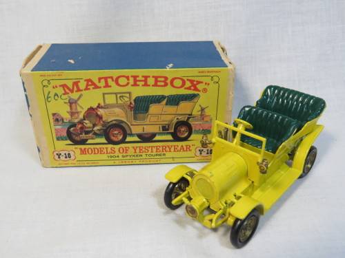 Matchbox Yesteryear Y16 Spyker Tourer 1904 Jaune, échelle 1/43, Collection MIB