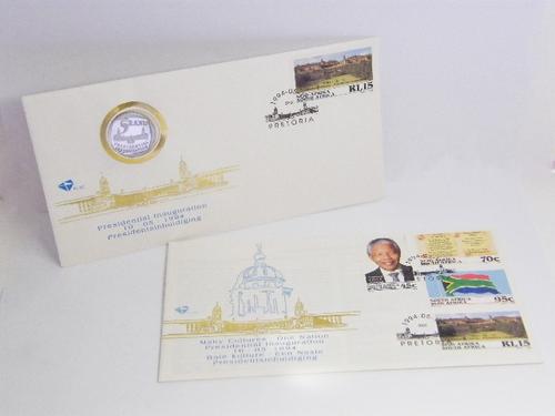 1994 RSA Proof R5 Presidential Inauguration coin in FDC - as per photo