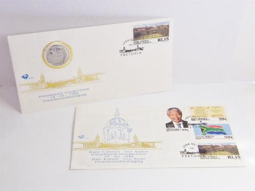 Mandela 1994 Presidential Inauguration Proof R5 in FDC including FDC 6.3b - as per photo