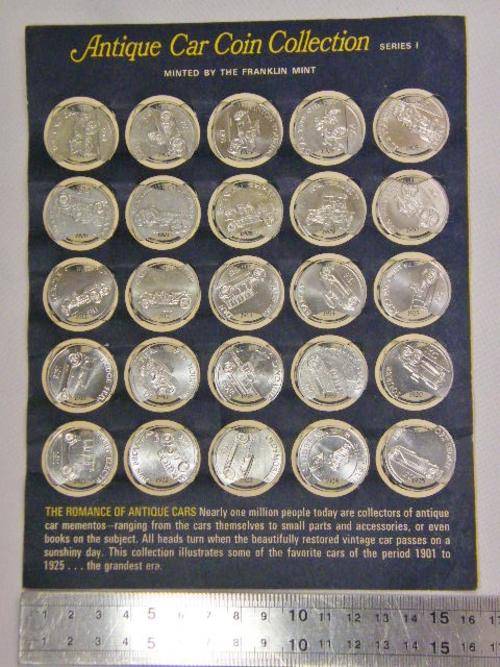 Tokens Antique car coin collection 1901 1925 series 1
