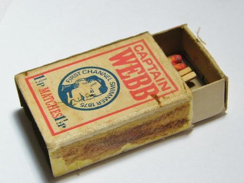 Smoking Accessories - Vintage Captain Webb matchbox with a few matches ...