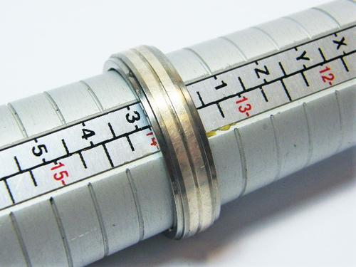 Mens Titanium ring with engraved Arthur Kaplan inside - size Z+ - as per photo
