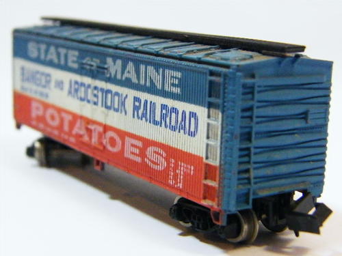 Vintage Bachmann State of Maine Potatoes refrigerator box car - N-gauge - as per photo