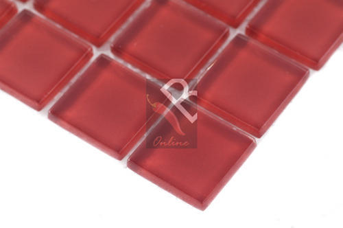 Crystal Glass Mosaic Pure Orange Crafts craft mosaics