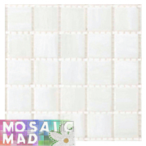 mosaic, tile, riverglass, pearl, effect, white