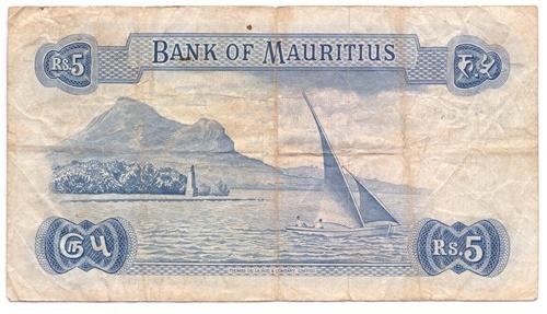 Mauritius Five Rupees