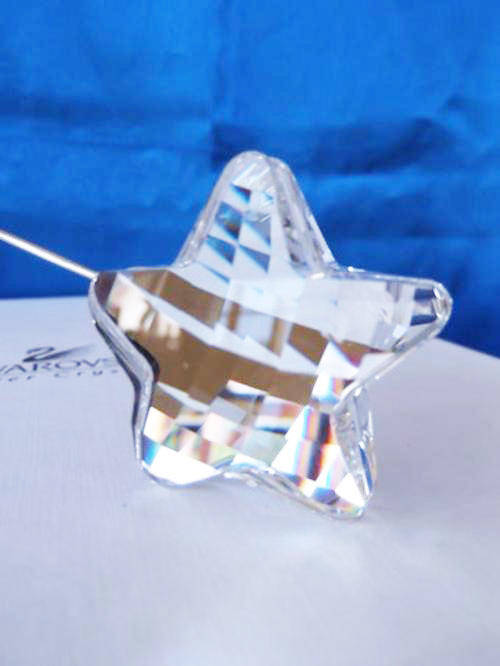 Swarovski SWAROVSKI SILVER CRYSTAL Christmas STARHANGING CANDLE