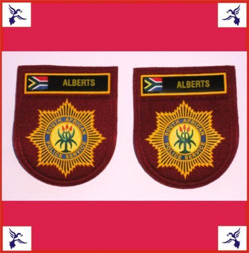 South African Police Services - STABILITY UNIT Iron-on Breast badges x ...