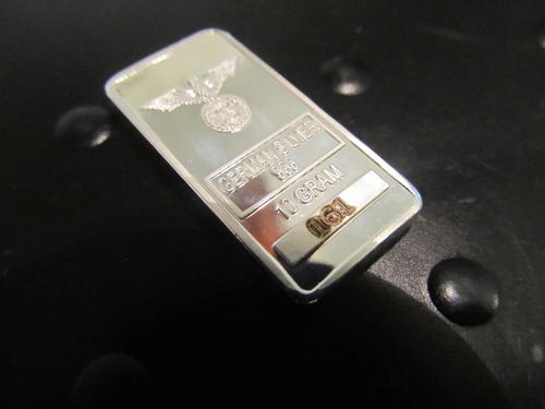 10 Gram German Third Reich Iron Cross Pure .999 Silver Layered Bullion Bar