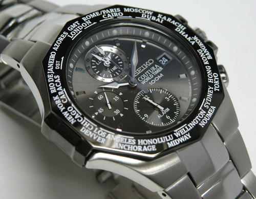 Men's Watches - Seiko Coutura World Timer Chronograph Men's Watch. was sold  for R1, on 2 Apr at 21:01 by blueray in Johannesburg (ID:142413516)