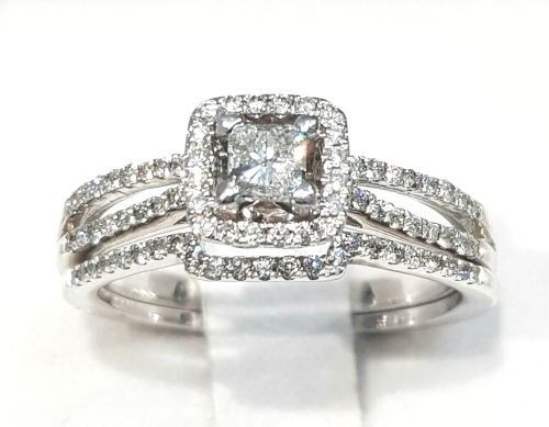 Wedding  Rings  EXCEPTIONAL R50853 PRINCESS BRIDAL  