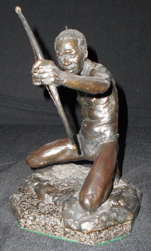 Bushman, San, Bow hunter, bronze, statuette, auction, Barry Jackson, Stephan Welz & Co., art, 