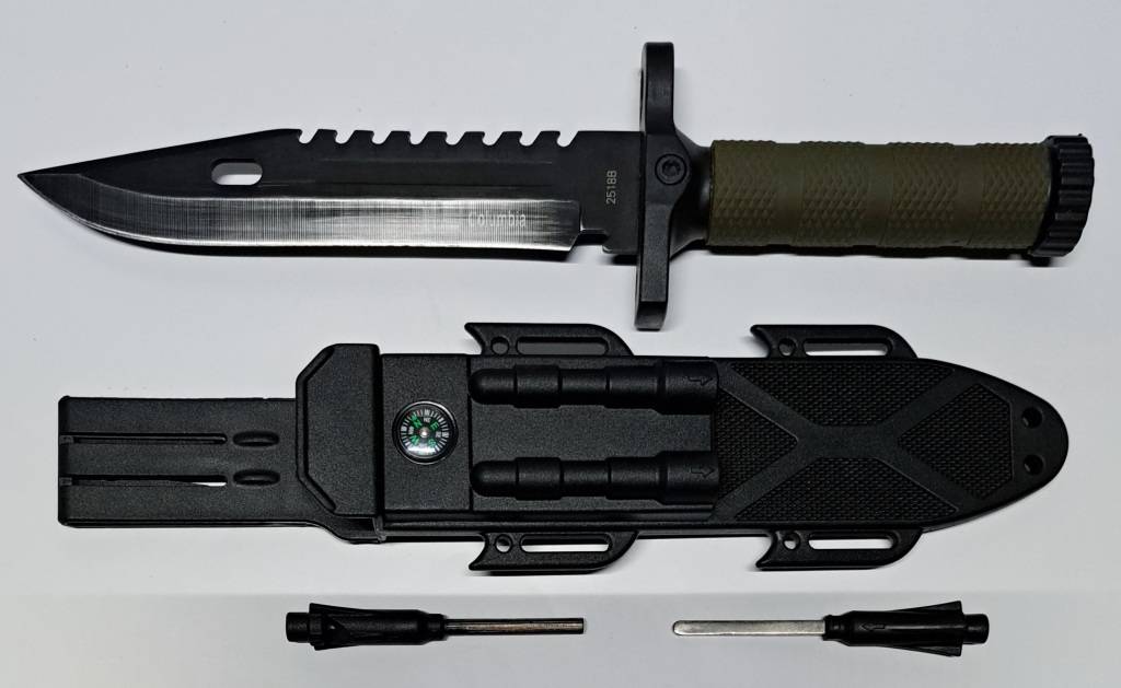 Knives & Daggers COLUMBIA SURVIVAL KNIFE WITH FLINT,SHARPER AND