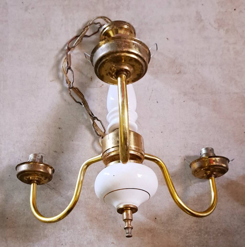 Ceiling Lighting BEAUTIFUL VINTAGE ANTIQUE HANGING CEILING LAMP, TAKE