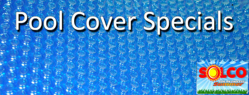 Solco pool cover and fully wetted pool heating solar panels