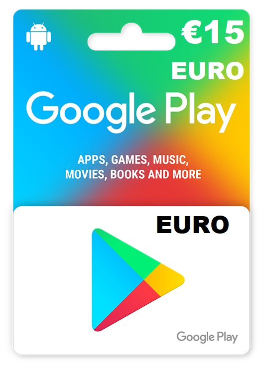 Google Play Gift Card 15 Eur Google Key Europa