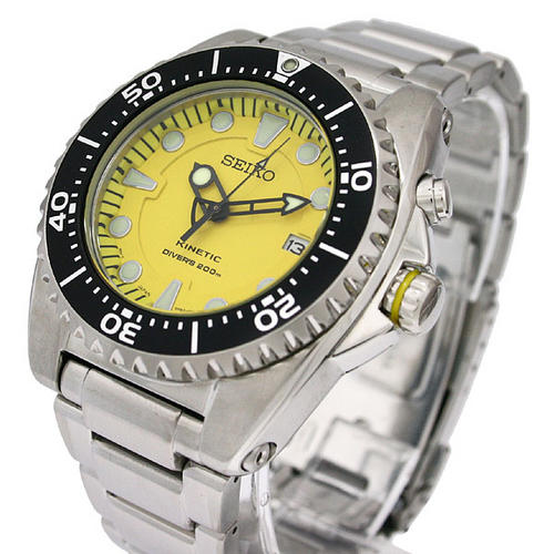 Men's Watches - **Stunner**SEIKO KINETIC SCUBA DIVER YELLOW DIAL WATCH 200M  SKA367P1 was sold for R1, on 8 Dec at 21:01 by hdebruin in Pretoria /  Tshwane (ID:29741765)