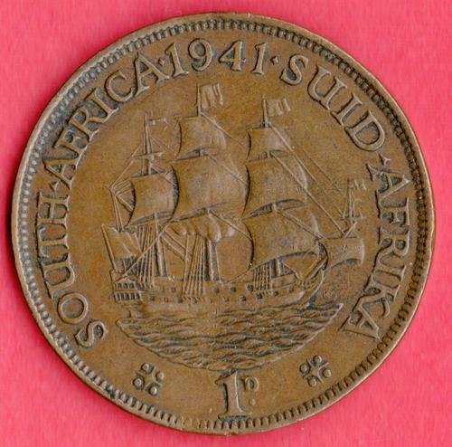 Other Union Of South Africa Coins 1941 1D COIN SUN898 Was other-union-of-south-africa-coins-1941-1d-coin-sun898-was