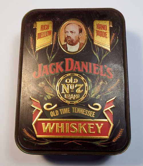 Tin Vintage Jack Daniels Tin gift box Made by Hudson